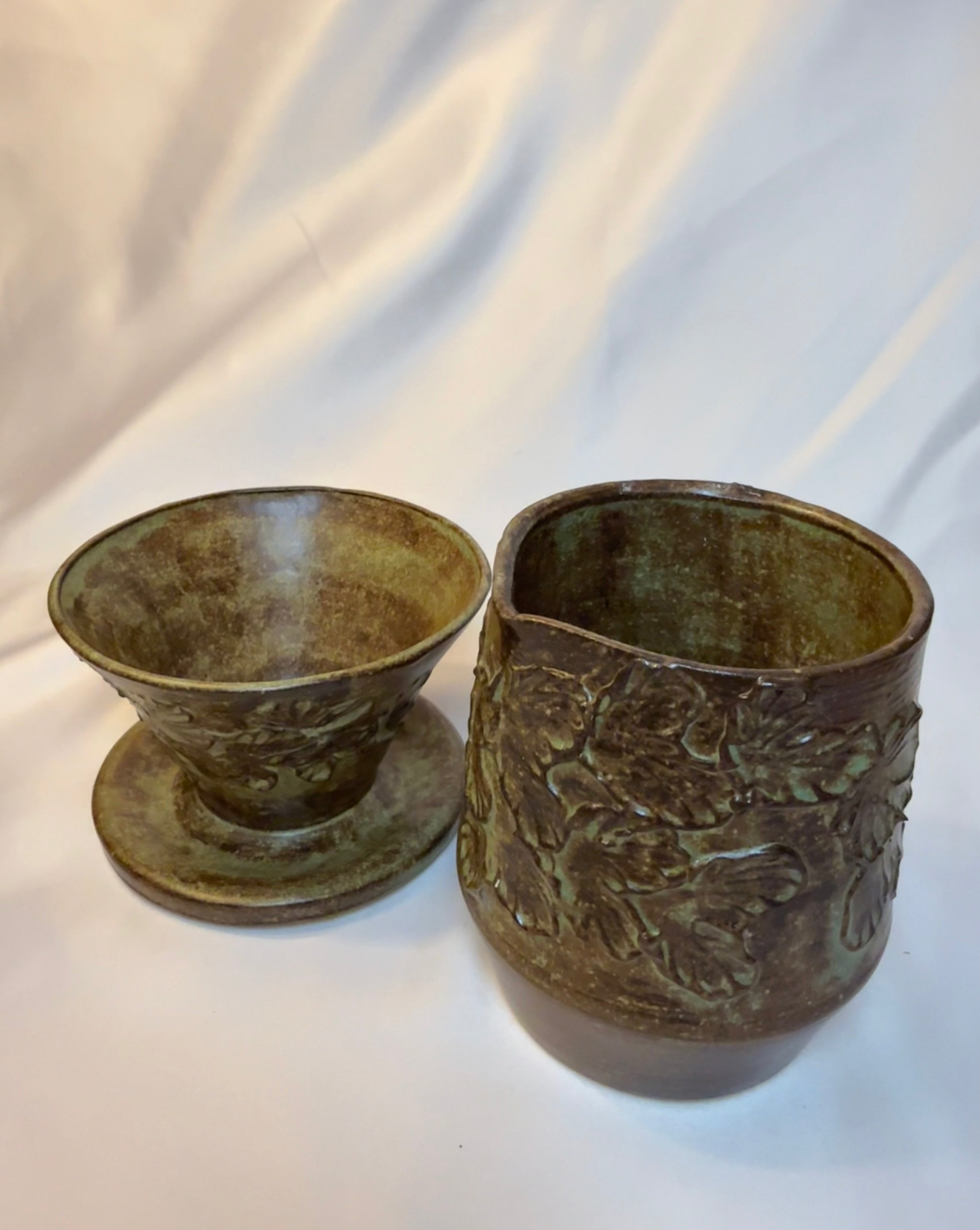 Coffee pourover carafe set